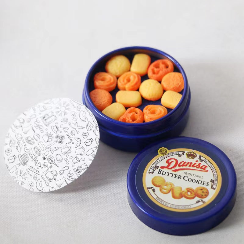 miniature food play supermarket DIY simulation Danise cookies iron box